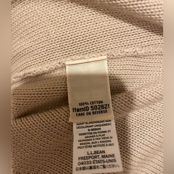 LL Bean Cable Knit Turtleneck Sweater, size small - Picture 5 of 5